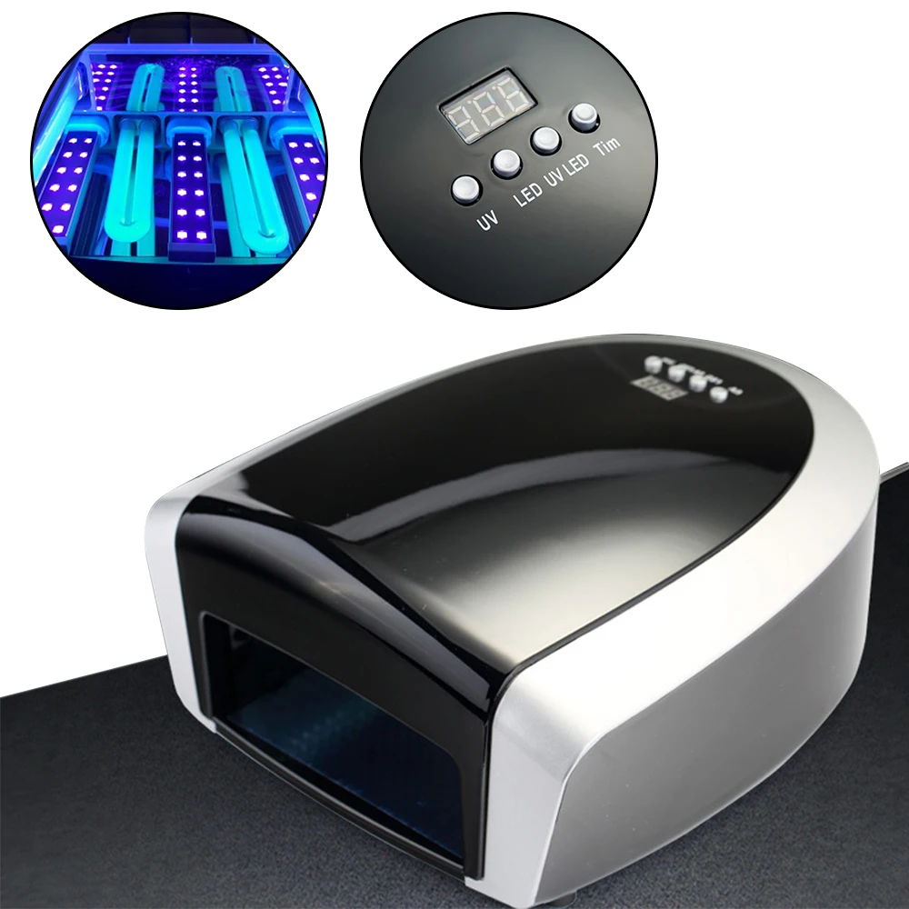 66W Lamp for Nails UV LED Dryer for Gel Curing Polishing Lamps Varnish Drying Machine EU Polish UV Dryer Apparatus Nail Art