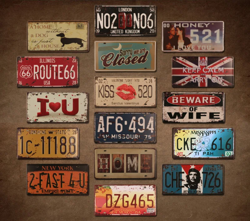 Motorcycles Bar Car Number License Metal Tin Sign Vintage Home Decor Painting Bar Garage Cafe Wall Poster Iron Plate Plaque
Motorcycles Bar Car Number License Metal Tin Sign Vintage Home Decor Painting Bar Garage Cafe Wall Poster Iron Plate Plaque