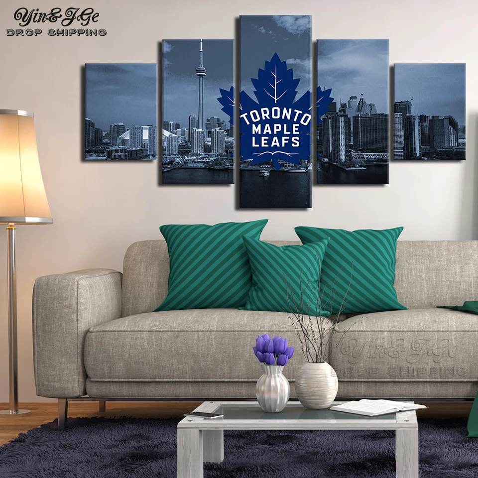 HD Prints Landscape Poster 5 Pieces Canvas Painting Toronto Maple Leafs Modular Picture Frame Home Decor Living Room Wall Art
HD Prints Landscape Poster 5 Pieces Canvas Painting Toronto Maple Leafs Modular Picture Frame Home Decor Living Room Wall Art