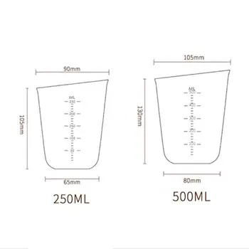 250ML 500ML Reusable Silicone Measuring Cup Cook Bakers Non-slip Surface Resin Checking Tools Jewelry Tools
250ML 500ML Reusable Silicone Measuring Cup Cook Bakers Non-slip Surface Resin Checking Tools Jewelry Tools