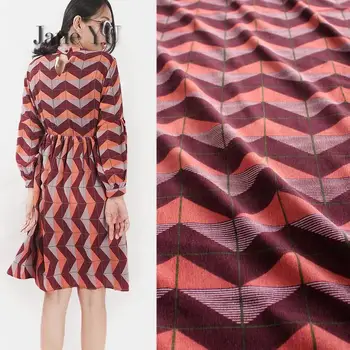JaneYU Retro Wine Red Geometric Corrugated Grid Corduroy Fabric Dress Trousers Jacket Women's Dress Corduroy Shoe Upper Fabric
JaneYU Retro Wine Red Geometric Corrugated Grid Corduroy Fabric Dress Trousers Jacket Women's Dress Corduroy Shoe Upper Fabric