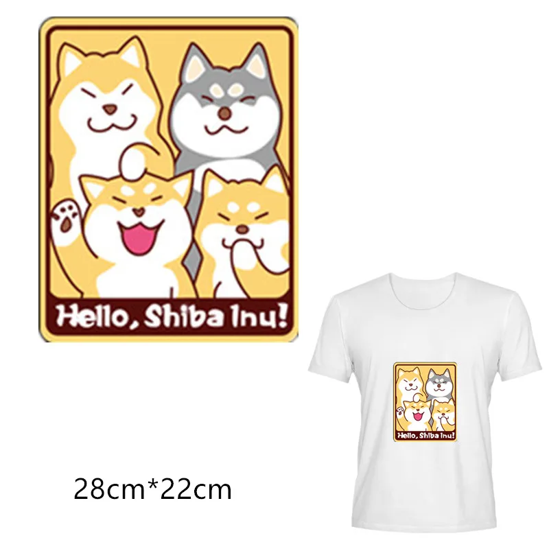Cartoon Anime Dogs Patches For Kids Clothing Heat Thermal Transfer Press Pyrography Paper Sticker For Clothes Ironing On Shirts
Cartoon Anime Dogs Patches For Kids Clothing Heat Thermal Transfer Press Pyrography Paper Sticker For Clothes Ironing On Shirts