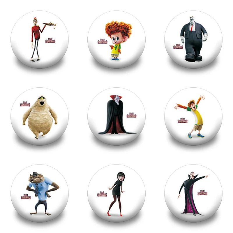 New Arrival 45pcs/lot Hotel Transylvania Pins Buttons Badges Round Badges fashion Bags parts accessories Party Gifts
New Arrival 45pcs/lot Hotel Transylvania Pins Buttons Badges Round Badges fashion Bags parts accessories Party Gifts