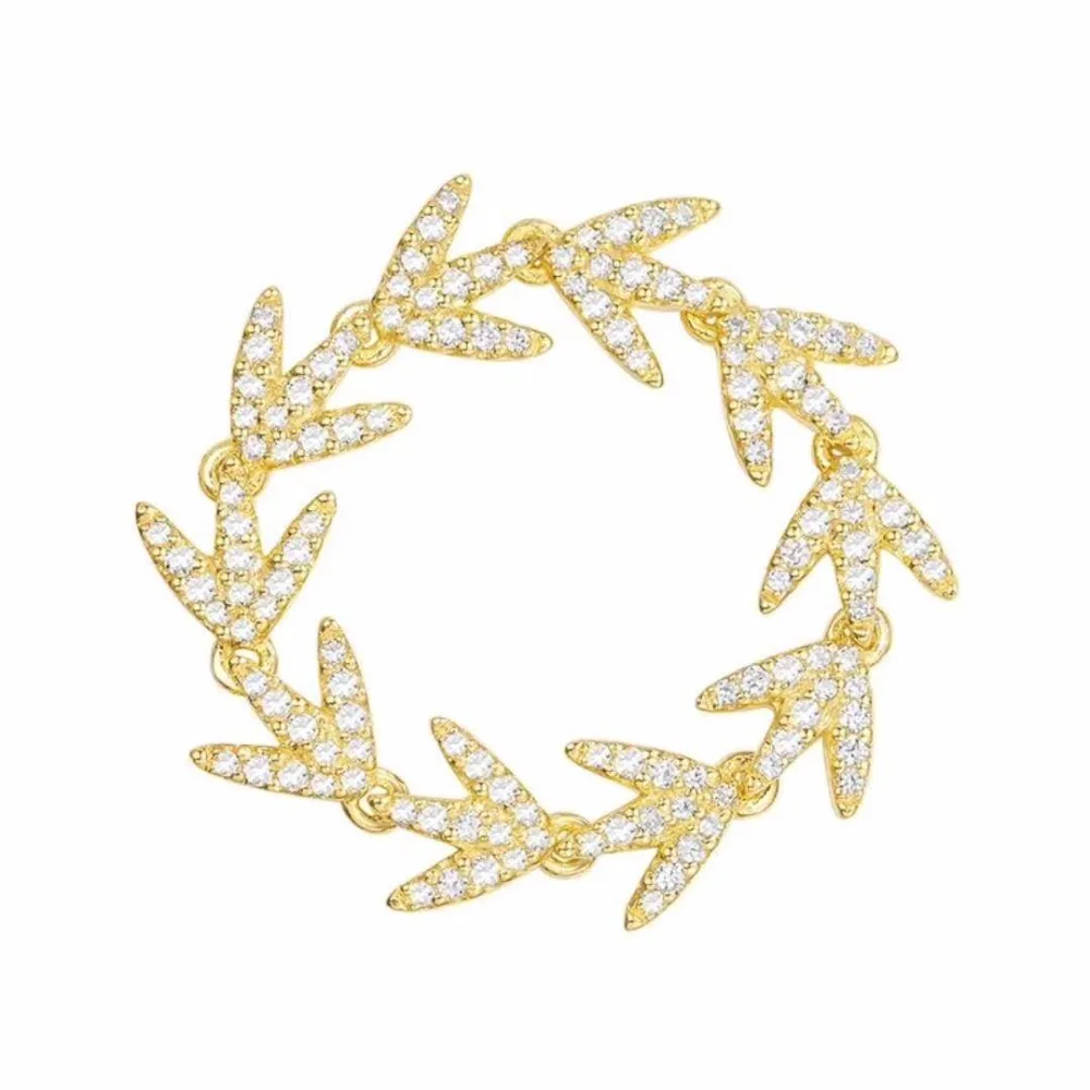 ZOZIRI women jewelry monaco Laurel Leaves ring , 925 sterling silver full cubic zircon Bay leaf rings Famous brand jewelry
ZOZIRI women jewelry monaco Laurel Leaves ring , 925 sterling silver full cubic zircon Bay leaf rings Famous brand jewelry