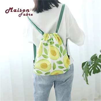 Women Summer Mini Fresh Art Canvas Shoulder Bag Female Fruit Pattern Drawstring Backpack Student Print Travel Backpack
Women Summer Mini Fresh Art Canvas Shoulder Bag Female Fruit Pattern Drawstring Backpack Student Print Travel Backpack