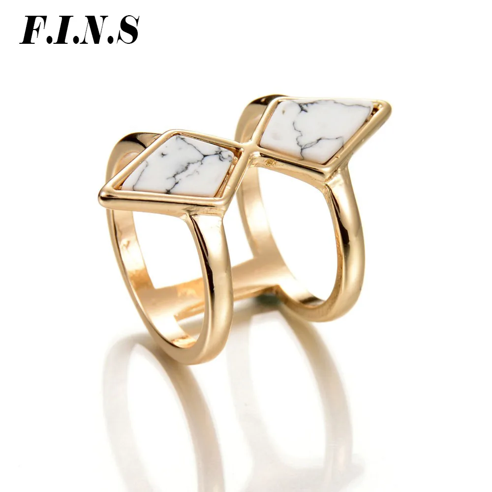 F.I.N.S Boho Marble Ring Gold Color Brand Stackable Geometric Finger Rings Geometric White Faux Stone Anel Rings For Women
F.I.N.S Boho Marble Ring Gold Color Brand Stackable Geometric Finger Rings Geometric White Faux Stone Anel Rings For Women