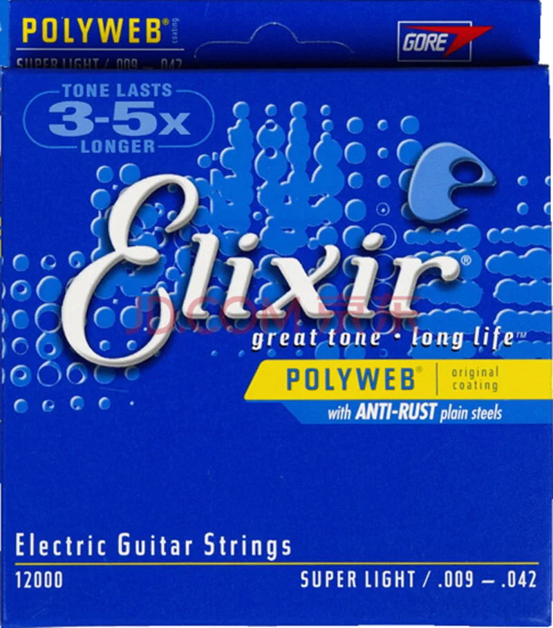 

Elixir Polyweb Nanoweb Film Coating Anti Rust Acoustic Guitar Strings , Electric Guitar Strings