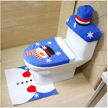 Christmas Bathroom 3PCs/ Set Blue Tree Snowman Toilet Seat Cover Rug New Year Decoratie Adornos De Navidad Halloween Decoration
Christmas Bathroom 3PCs/ Set Blue Tree Snowman Toilet Seat Cover Rug New Year Decoratie Adornos De Navidad Halloween Decoration