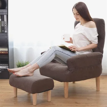 Adjustable Lazy Sofa Chair w/ Footstool and Armrest Sponge Padding and Durable Steel Frame Unique Relax Sofa Chair HW58129
Adjustable Lazy Sofa Chair w/ Footstool and Armrest Sponge Padding and Durable Steel Frame Unique Relax Sofa Chair HW58129