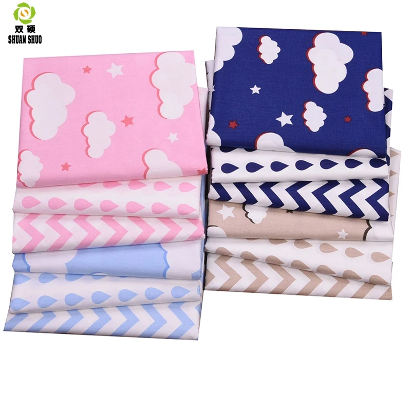 Shuanshuo NEW Cloud & Stripe Cotton Fabric,Patchwork Cloth,DIY Sewing Quilting Fat Quarters Material For Baby&Child 12pcs/lot
Shuanshuo NEW Cloud & Stripe Cotton Fabric,Patchwork Cloth,DIY Sewing Quilting Fat Quarters Material For Baby&Child 12pcs/lot