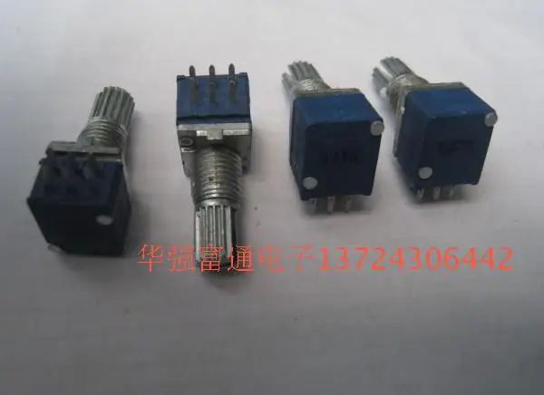 R09 B47K 15MM Supply High Precision Potentiometer Switch Double R09-B47K-15 Flower Shaft | Обустройство дома