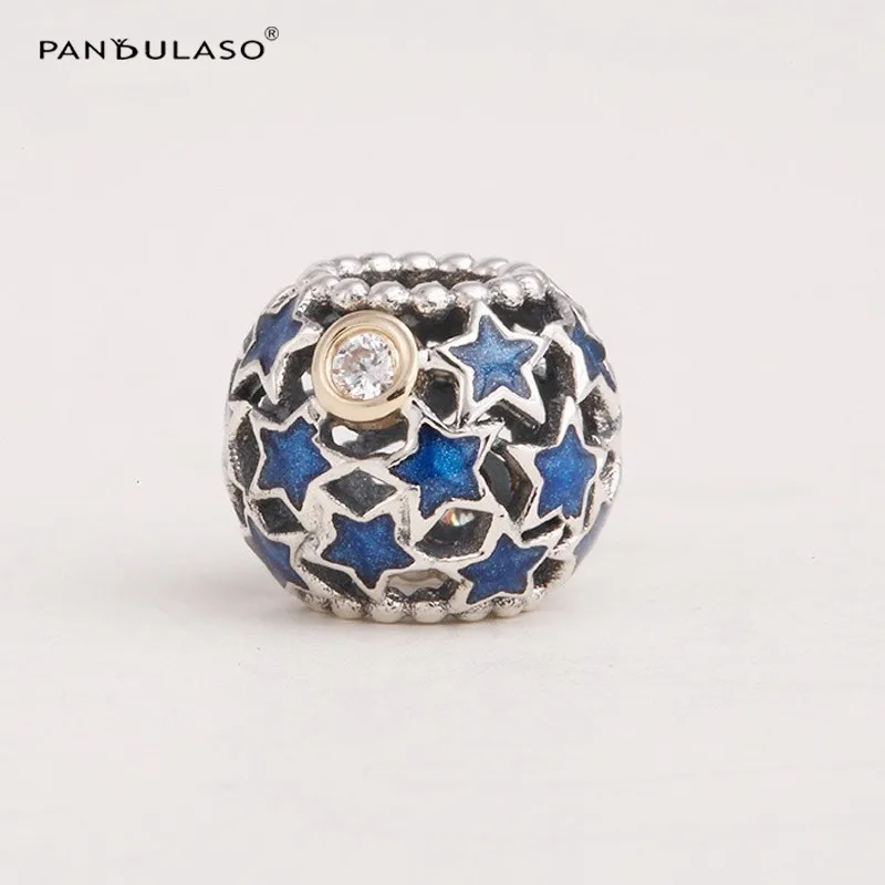 100% 925 Sterling Silver Jewelry Charm Bead Fits European Charm Bracelet & Choker Blue Stars Cutout Bead for Women DIY Jewelry
100% 925 Sterling Silver Jewelry Charm Bead Fits European Charm Bracelet & Choker Blue Stars Cutout Bead for Women DIY Jewelry