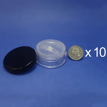 10 Pcs Made in Taiwan 20g Pot Travel Size Sifter Loose Powder Plastic Jar with Rotating Sifter & Black Lid(AY81(20)RSST-C=10pcs)
10 Pcs Made in Taiwan 20g Pot Travel Size Sifter Loose Powder Plastic Jar with Rotating Sifter & Black Lid(AY81(20)RSST-C=10pcs)
