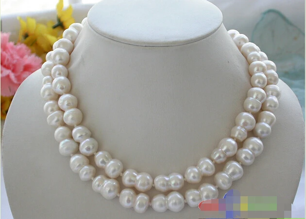 32" 22mm white baroque double freshwater cultured pearl necklace^^^@^Noble style Natural Fine jewe FREE SHIPPING
32" 22mm white baroque double freshwater cultured pearl necklace^^^@^Noble style Natural Fine jewe FREE SHIPPING