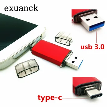 exuanck Type-C OTG USB 3.0 Flash Drive 32GB 16GB Pen Drive Dual Double Plug for cumputer / Smart Phone Memory Mini USB Stick
exuanck Type-C OTG USB 3.0 Flash Drive 32GB 16GB Pen Drive Dual Double Plug for cumputer / Smart Phone Memory Mini USB Stick