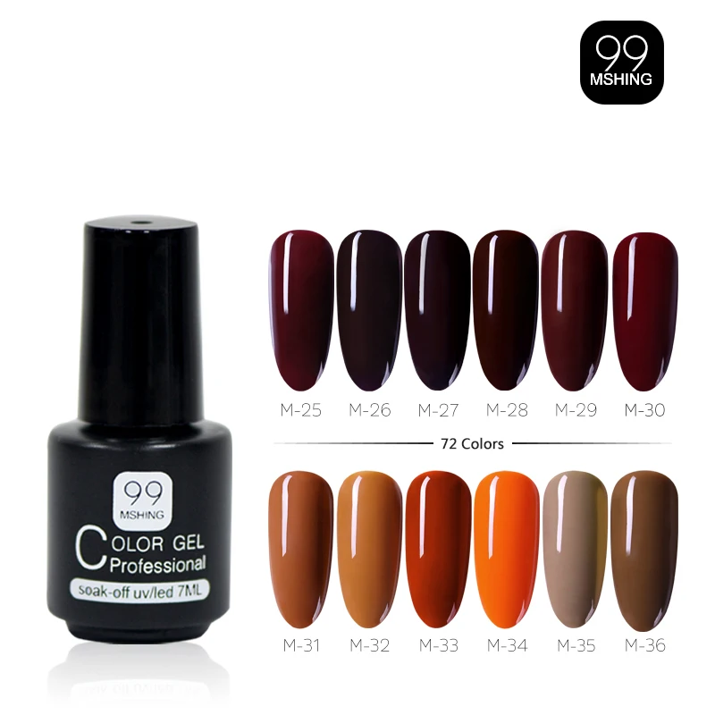 MSHING99 Gel Polish Set 7ML All For Manicure Semi Permanent Vernis top coat UV LED Gel Varnish Soak Off Nail Art Gel Nail Polish
MSHING99 Gel Polish Set 7ML All For Manicure Semi Permanent Vernis top coat UV LED Gel Varnish Soak Off Nail Art Gel Nail Polish