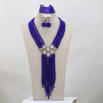 Royal Blue African Wedding Jewelry Bead Sets Nigerian Wedding African Beads Jewelry Sets 2017 Birthday Gift Free Shipping WD800
Royal Blue African Wedding Jewelry Bead Sets Nigerian Wedding African Beads Jewelry Sets 2017 Birthday Gift Free Shipping WD800