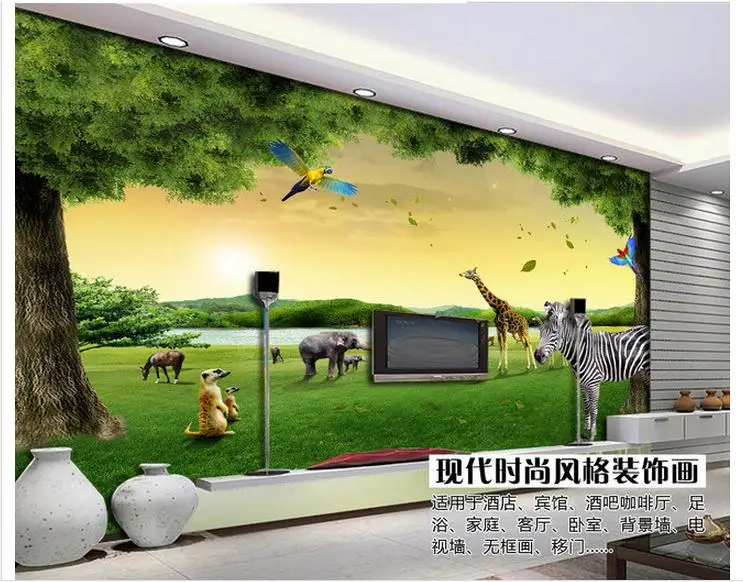 Customized 3d wallpaper 3d wall murals wallpape Landscape painting forest animal TV background wall living room photo wallpaper
Customized 3d wallpaper 3d wall murals wallpape Landscape painting forest animal TV background wall living room photo wallpaper