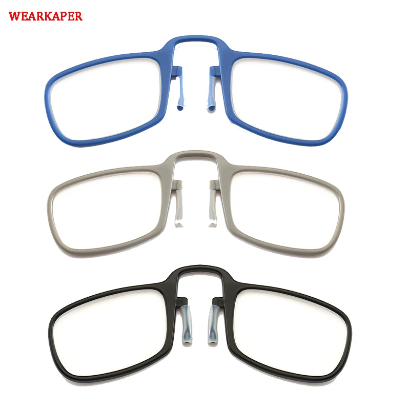 WEARKAPER Fashion Clip Nose Reading Glasses Men Women With Case Mini Ultralight Wallet Older Optics Oculos De Grau Masculino
WEARKAPER Fashion Clip Nose Reading Glasses Men Women With Case Mini Ultralight Wallet Older Optics Oculos De Grau Masculino