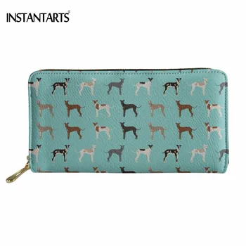 INSTANTARTS Cute Dog/Puppy Greyhound Printed Woman Man Long PU Leather Wallet Brand Designer Green Cluth Purse Phone/Card Holder
INSTANTARTS Cute Dog/Puppy Greyhound Printed Woman Man Long PU Leather Wallet Brand Designer Green Cluth Purse Phone/Card Holder