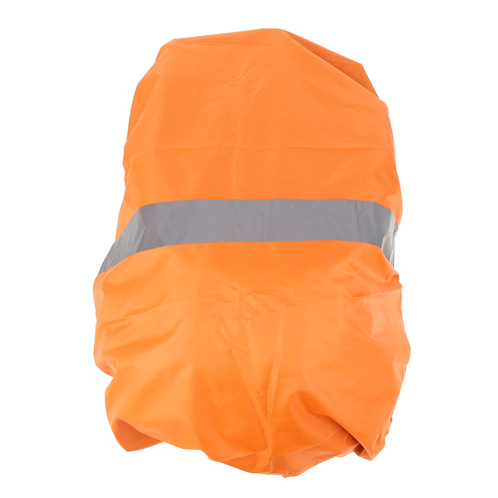 MagiDeal High Visibility Drawstring Rainproof Cover Reflective Waterproof Backpack Cover Rain Dust Proof Outdoors