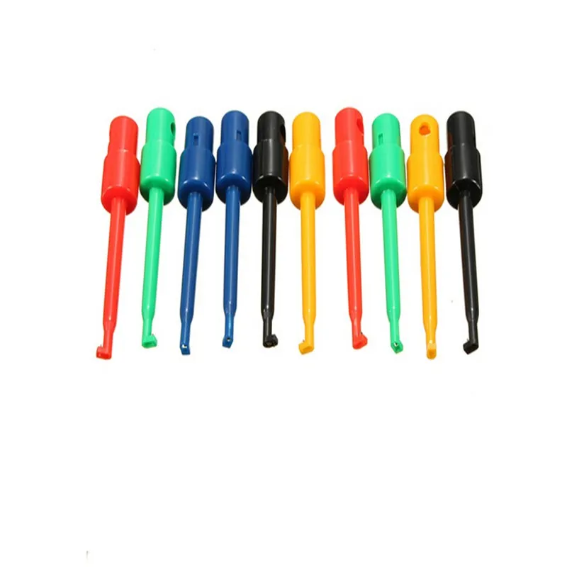 10Pcs Lead Wire Kit Test Hook Clip Grabbers Test Probe Round Large Size for Multimeter Electronic Testing
10Pcs Lead Wire Kit Test Hook Clip Grabbers Test Probe Round Large Size for Multimeter Electronic Testing