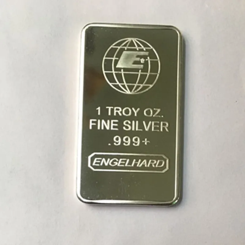 50 шт. Engelhard тонкий серебряный слиток 1 унция посеребренный значок слиток 50 мм x 28 мм коллекционный аксессуар для дома
50 шт. Engelhard тонкий серебряный слиток 1 унция посеребренный значок слиток 50 мм x 28 мм коллекционный аксессуар для дома