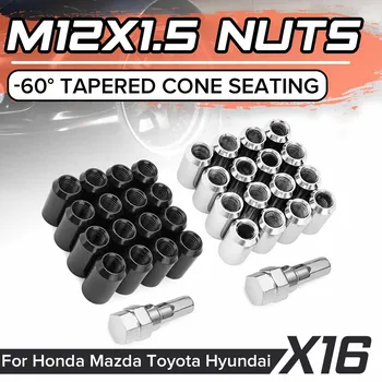 16pcs 32mm*20mm Black Silver Steel Wheel Tuner Nuts M12X1.5 60d Tapered for Honda for Toyota for Ford for Chevrolet for Kia
16pcs 32mm*20mm Black Silver Steel Wheel Tuner Nuts M12X1.5 60d Tapered for Honda for Toyota for Ford for Chevrolet for Kia