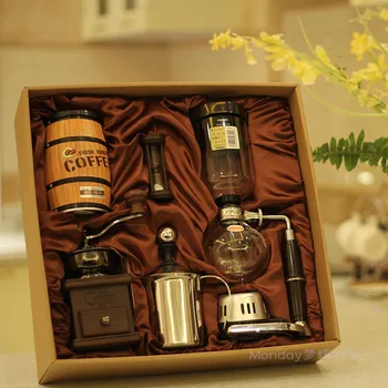 Siphon coffee maker gift pack Coffee machine Manual coffee machine Glass coffee pot business gift