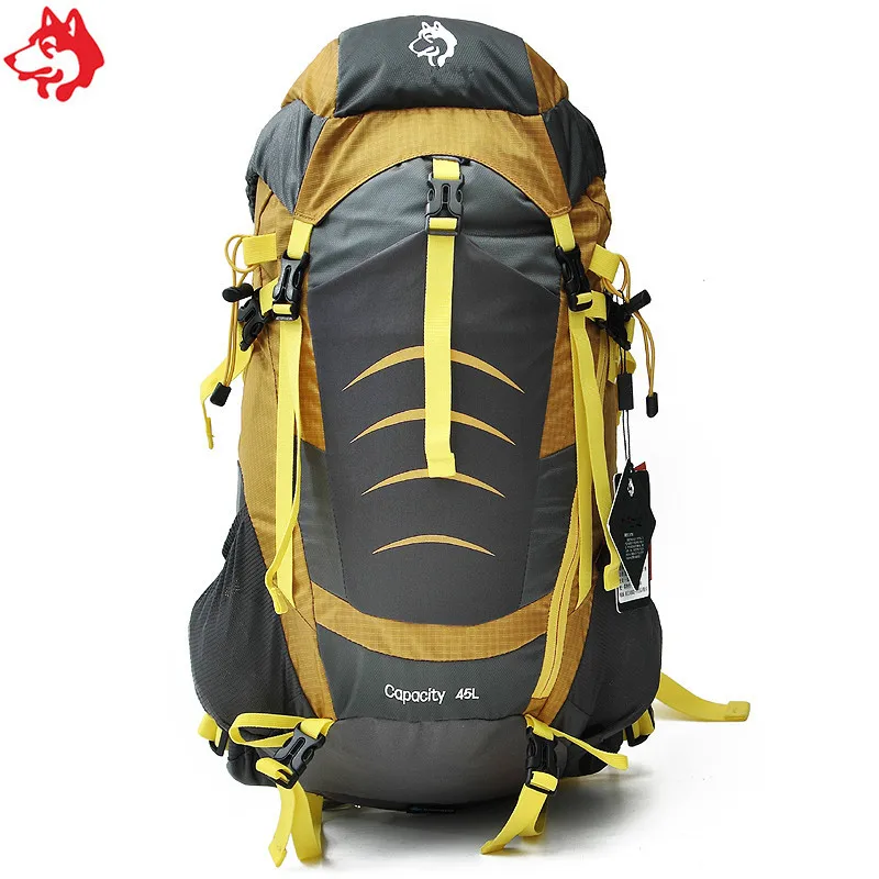 Wholesale 45L Blue/Yellow/Burgundy outdoor equipment Travel daypack bag nylon hiking camping backpack
Wholesale 45L Blue/Yellow/Burgundy outdoor equipment Travel daypack bag nylon hiking camping backpack