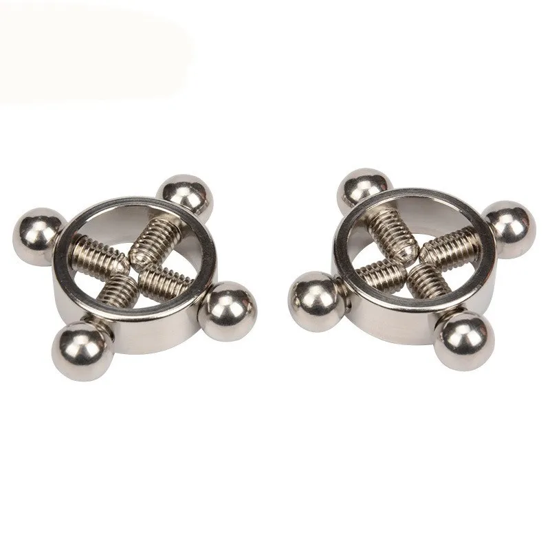 2Pcs/set Adjustable Breast Sex Nipple Clamps Clips Female Stainless Chain Bdsm Bondage Sex Exotic Accessories For Couples Adult