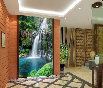 Eco-friendly Fresco waterfall landscape photo wallpaper background wall entranceway sliding door wallpaper Pastroal Murals
Eco-friendly Fresco waterfall landscape photo wallpaper background wall entranceway sliding door wallpaper Pastroal Murals