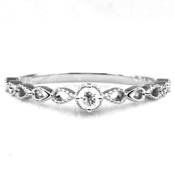 Solid 14k White Gold Natural White Sapphire Engagement Wedding Ring Art Deco Vintage Pear Shank Unique
Solid 14k White Gold Natural White Sapphire Engagement Wedding Ring Art Deco Vintage Pear Shank Unique