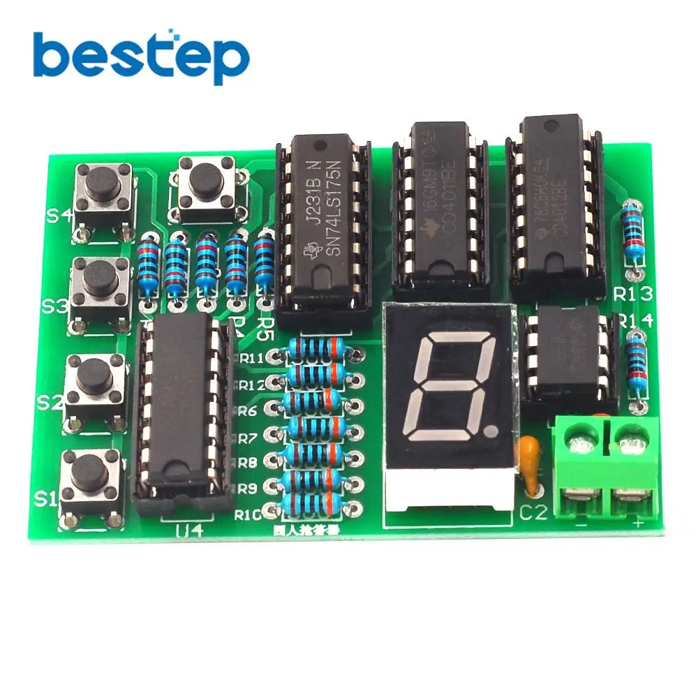 Four Person Responder Diy Kit 4 Way Answering Teaching Practice Welding PCB Board Fun Electronic DIY Parts
Four Person Responder Diy Kit 4 Way Answering Teaching Practice Welding PCB Board Fun Electronic DIY Parts
