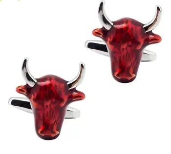 10pairs/lot Red Enamel Oxhead Bull Head Cufflinks Retro West Country Cowboy Cow Head Cuff Links Men's Jewelry Gift Wholesale
10pairs/lot Red Enamel Oxhead Bull Head Cufflinks Retro West Country Cowboy Cow Head Cuff Links Men's Jewelry Gift Wholesale
