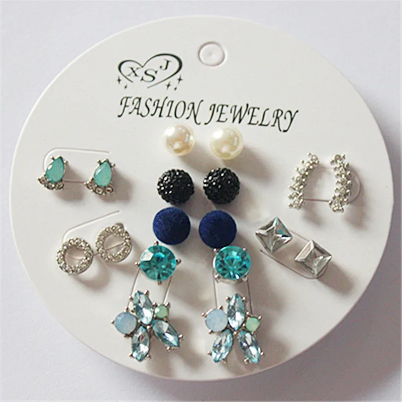 New fashion women's jewelry wholesale girl birthday party pearl earrings beautiful 9 pairs /set earrings gift agent shipping
New fashion women's jewelry wholesale girl birthday party pearl earrings beautiful 9 pairs /set earrings gift agent shipping