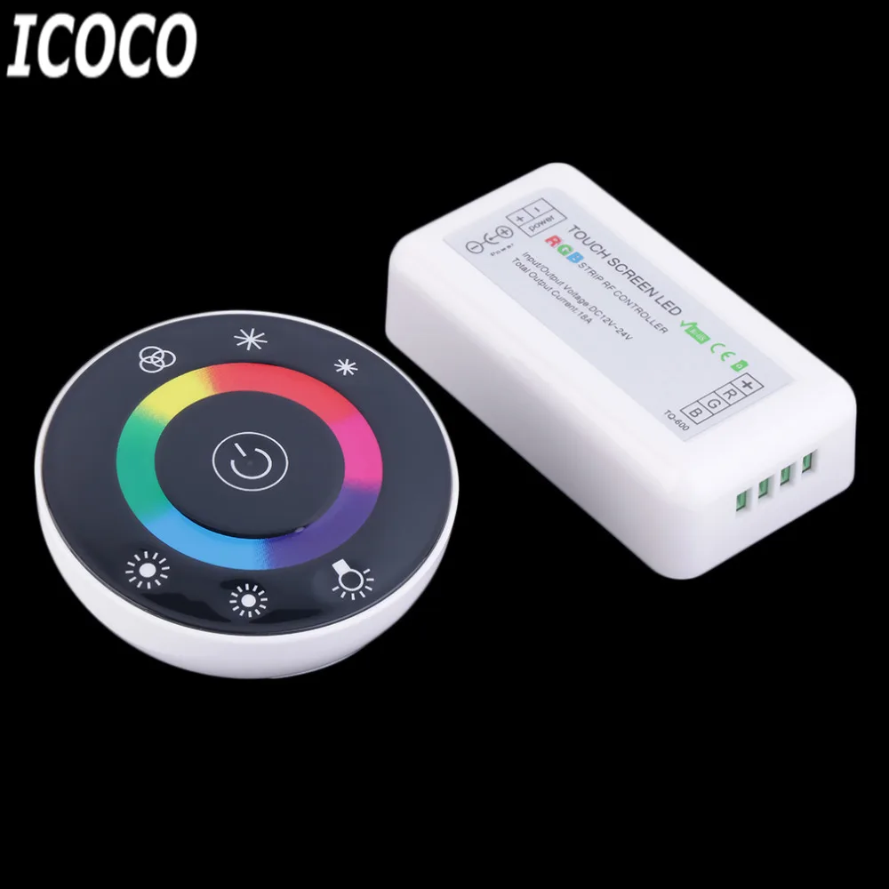 ICOCO Wireless Touch Panel RF Remote 18A Controller Dimmer for RGB LED Strip Popular New
ICOCO Wireless Touch Panel RF Remote 18A Controller Dimmer for RGB LED Strip Popular New