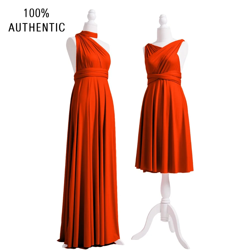 Burnt Orange Bridesmaid Dress Multi Way Dress Infinity Long Dress