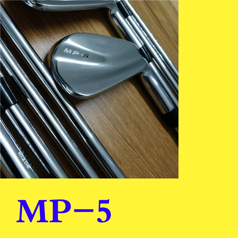 

MP5 Golf Irons Clubs 3-9.P 8pcs Black Steel Graphite shaft Driver Fairway woods Hybrid Wedge Rescue Putter MP-5 Set Dynamic Gold