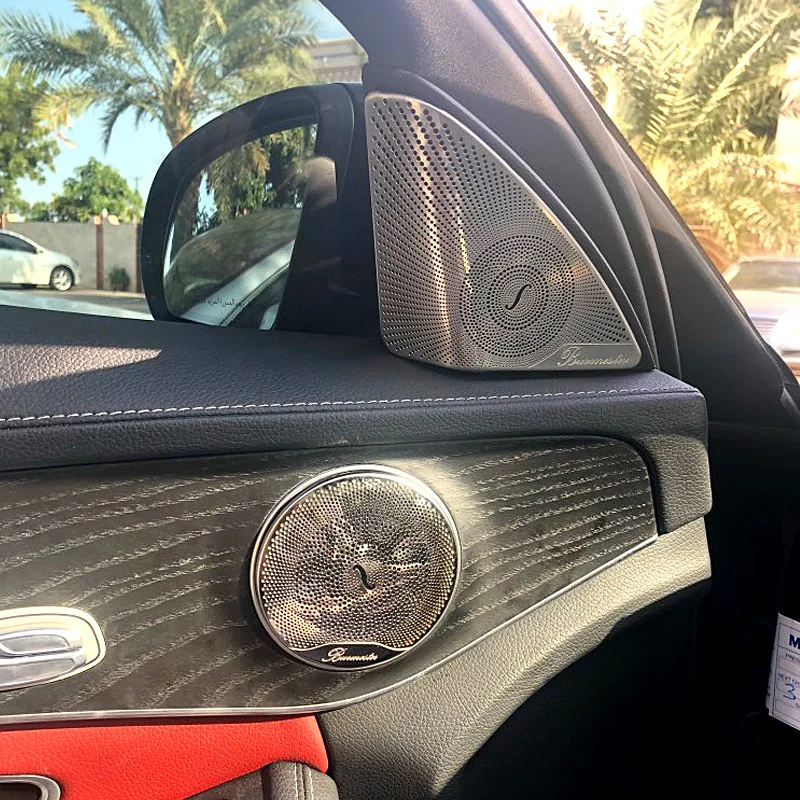 Car Door Audio Speaker Decorative Cover Trim 3D sticker For Mercedes Benz New C Class W205 2015-2017 Car-styling stainless steel
Car Door Audio Speaker Decorative Cover Trim 3D sticker For Mercedes Benz New C Class W205 2015-2017 Car-styling stainless steel