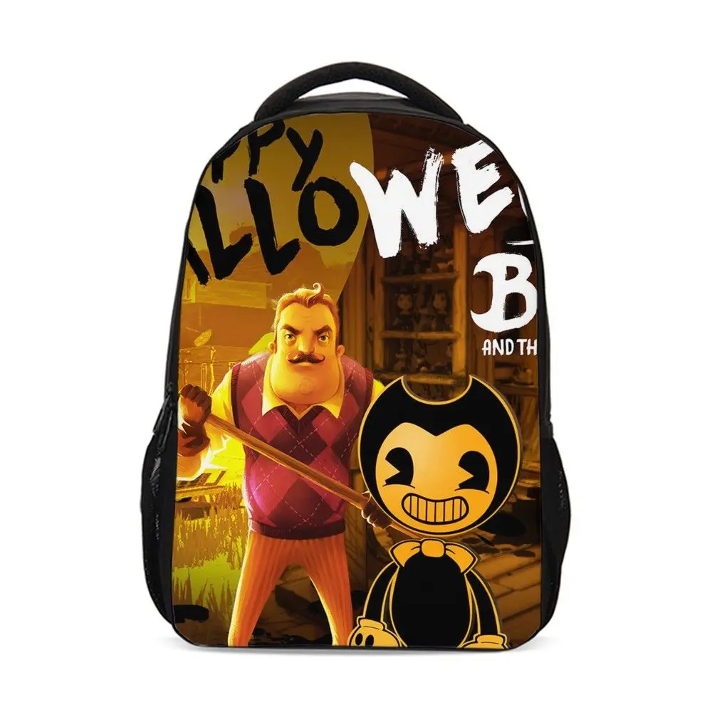 Anime Game Hello Neighbor/bendy And The Ink Machine Students Backpack Children School Book Bags For Boys Laptop Bagpack Mochila
Anime Game Hello Neighbor/bendy And The Ink Machine Students Backpack Children School Book Bags For Boys Laptop Bagpack Mochila