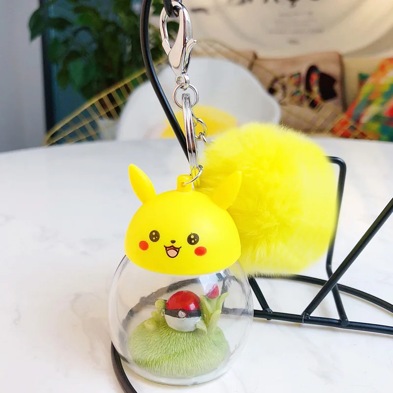 Japanese Anime Series Stitch Totoro Pokemon Keychain Rabbit Fur Pom Pom Key Chain Acrylic LED Light Key Chain Trinket Porte Clef
Japanese Anime Series Stitch Totoro Pokemon Keychain Rabbit Fur Pom Pom Key Chain Acrylic LED Light Key Chain Trinket Porte Clef