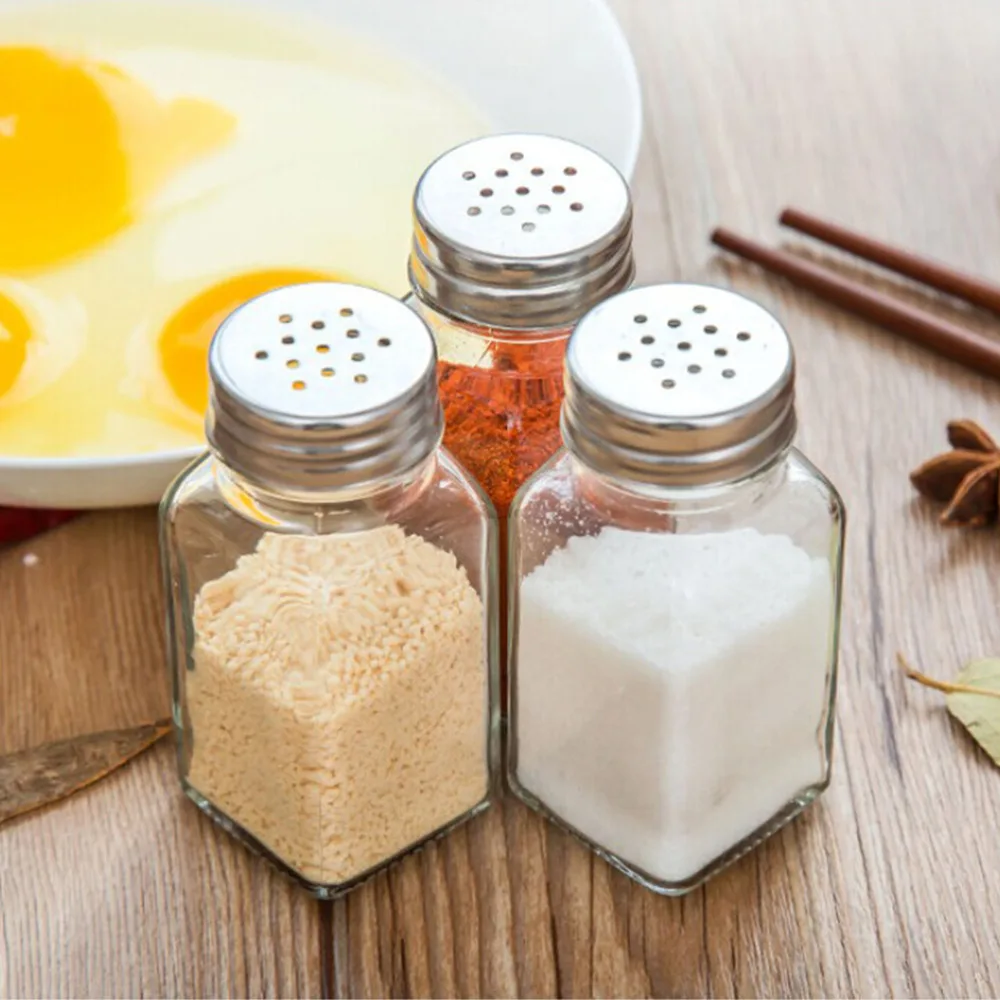 1p Jar Herb Spice Storage Cap Severing Stainless Steel Glass Sugar Salt Pepper Shaker Cruet Condiment Tools
1p Jar Herb Spice Storage Cap Severing Stainless Steel Glass Sugar Salt Pepper Shaker Cruet Condiment Tools