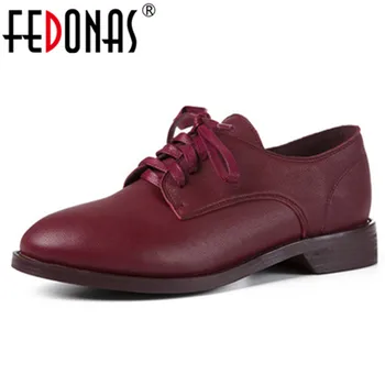 FEDONAS Retro Genuine Leather Women Thick High Heels Pumps Lace Up Round Toe Sexy Casual Shoes Woman Ladies Lace Up Pumps
FEDONAS Retro Genuine Leather Women Thick High Heels Pumps Lace Up Round Toe Sexy Casual Shoes Woman Ladies Lace Up Pumps