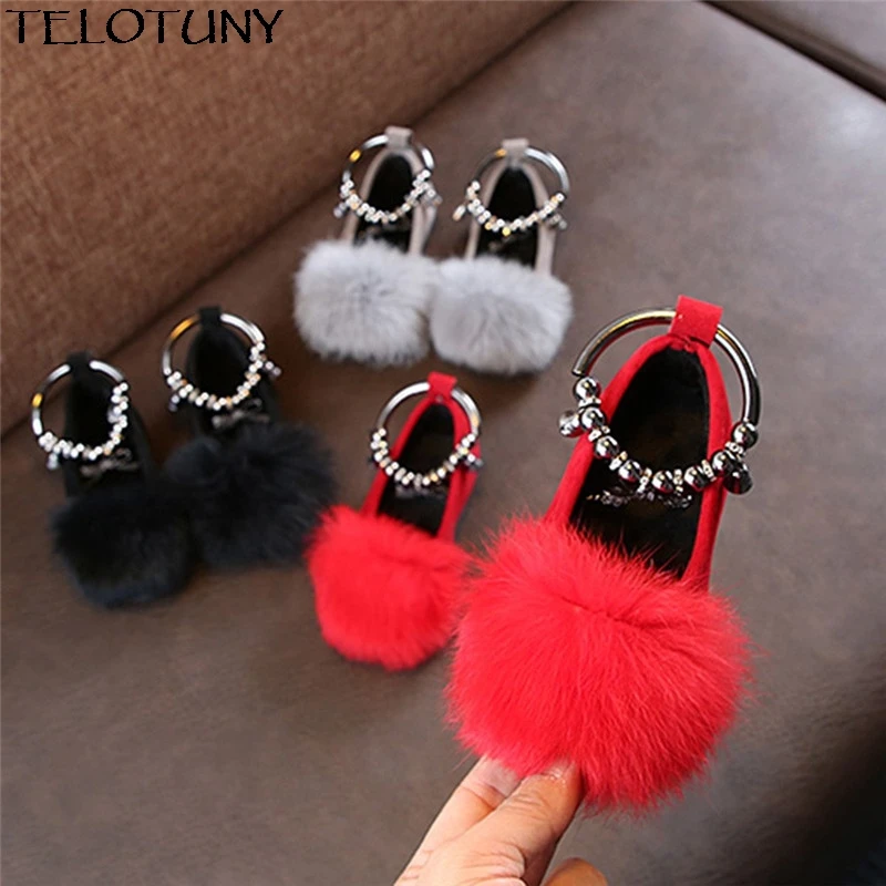 Children Flat Shoes Kid Baby Girls Warm Flock Fluffy Bowknot Student Single Princess Shoes
Children Flat Shoes Kid Baby Girls Warm Flock Fluffy Bowknot Student Single Princess Shoes