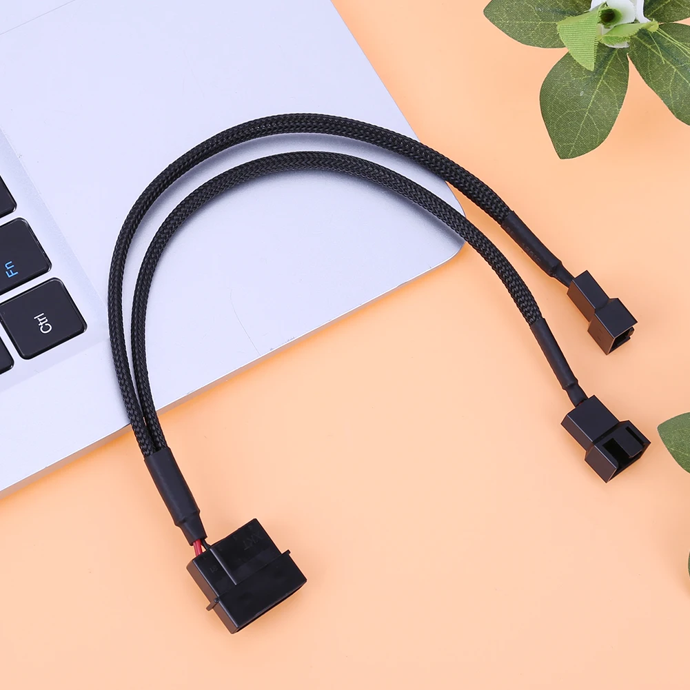 Power Cable 27cm 12V 4pin to 2-Port 3Pin/4Pin Cooler Cooling Fan Splitter Power Cable Supply Plug for PC Fan
Power Cable 27cm 12V 4pin to 2-Port 3Pin/4Pin Cooler Cooling Fan Splitter Power Cable Supply Plug for PC Fan