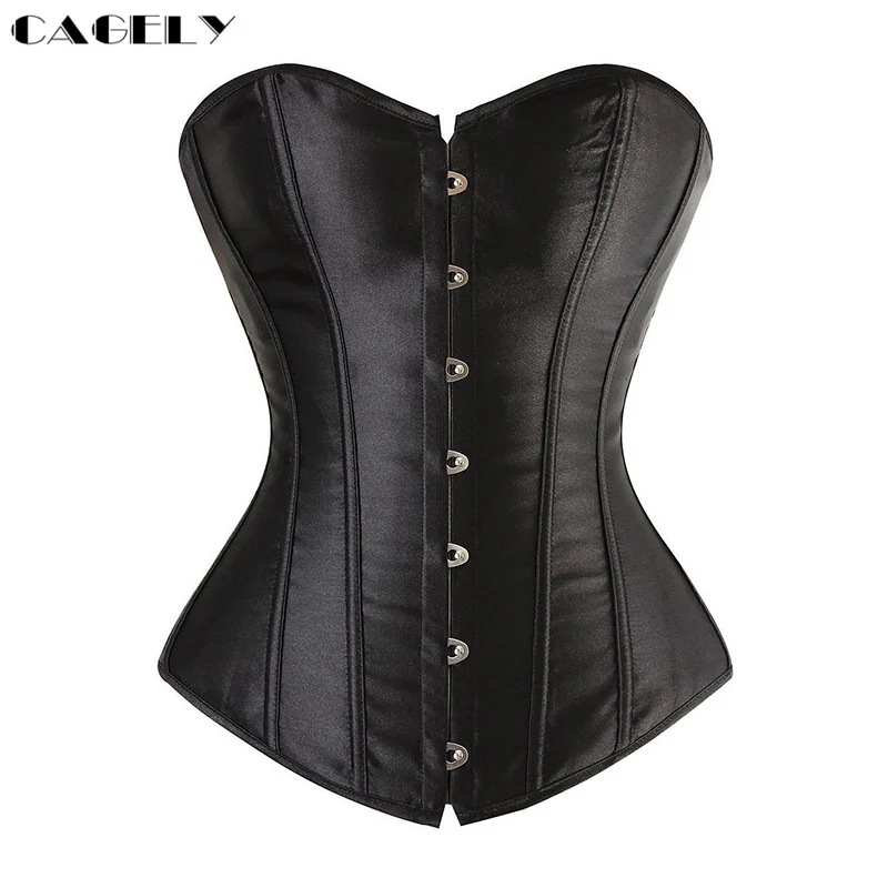Basic Satin Overbust Corset Top Busk Lacing-up Bustier Traditional Boned Corselet Wedding Bridal Underwear Party Dancing Outfits
Basic Satin Overbust Corset Top Busk Lacing-up Bustier Traditional Boned Corselet Wedding Bridal Underwear Party Dancing Outfits