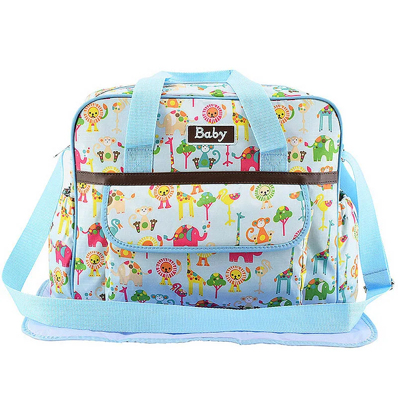 

Mommy Diaper Bags Large Capacity Baby Nappy Bags Nursing Bag Cartoon Handbag Baby Care For Mom Changing Mat Storage bag