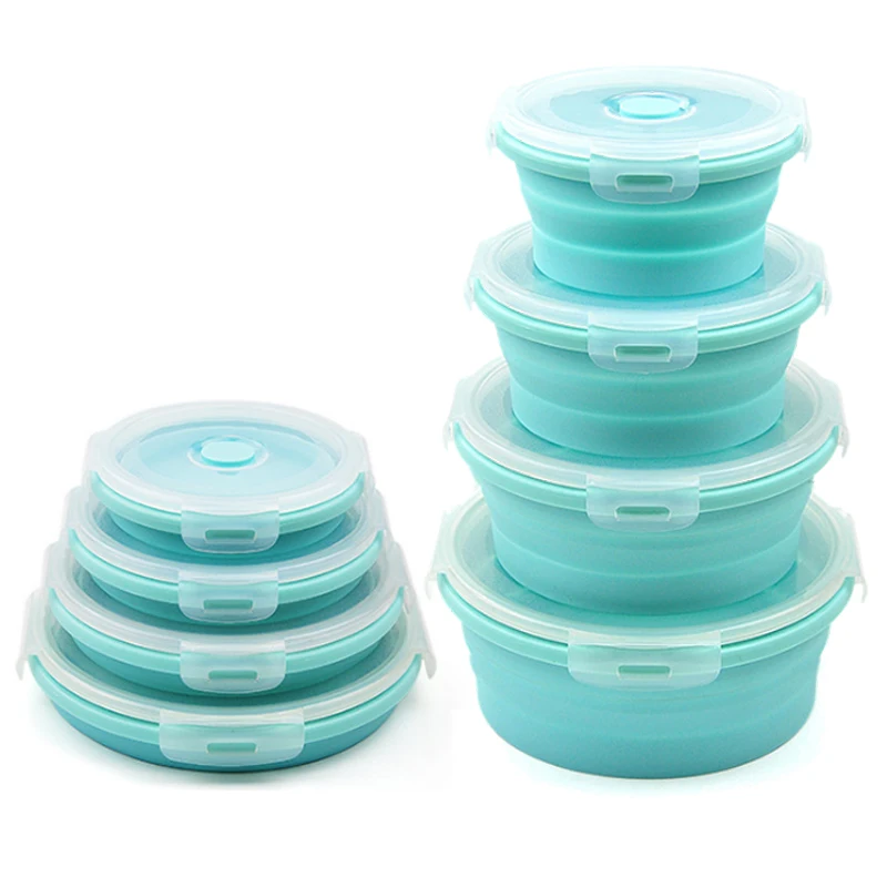 3/4PCS Set Collapsible Fruit Salad Lunch Box Silicone Food Box Container Round shape Tableware BPA Free
3/4PCS Set Collapsible Fruit Salad Lunch Box Silicone Food Box Container Round shape Tableware BPA Free
