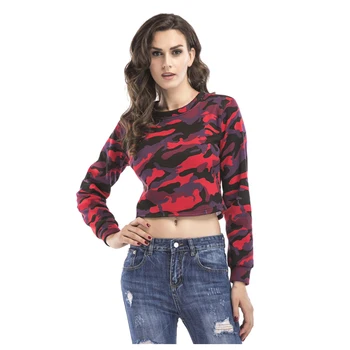 New Winter Sexy Camouflage Crop Tops Women Long Sleeve O-Neck Fashion Camo Brushed Pullover Blouse Sweatshirt Tops
New Winter Sexy Camouflage Crop Tops Women Long Sleeve O-Neck Fashion Camo Brushed Pullover Blouse Sweatshirt Tops